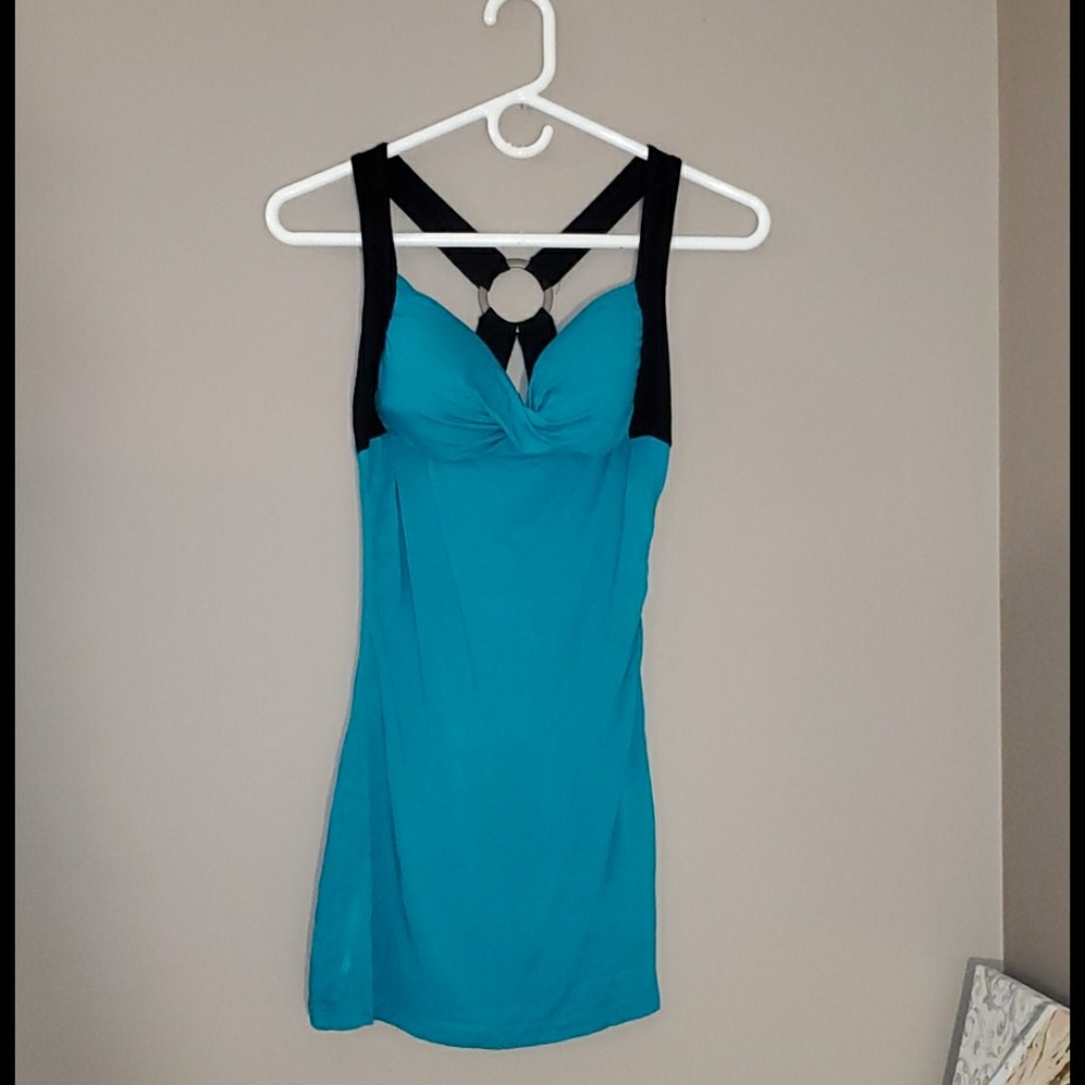 Turquoise - Teal Haulter Dress